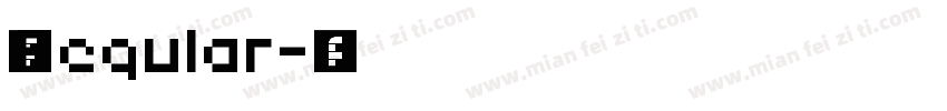 酷乐潮玩体 Regular字体转换
